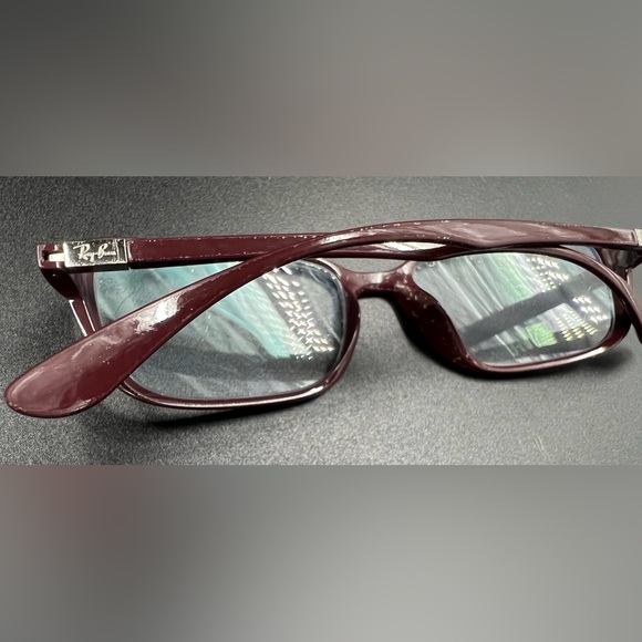 Ray-Ban Glasses Eyeglass Frames Ray Ban Liteforce 7037 Burgundy Eyeglasses - Picture 5 of 10
